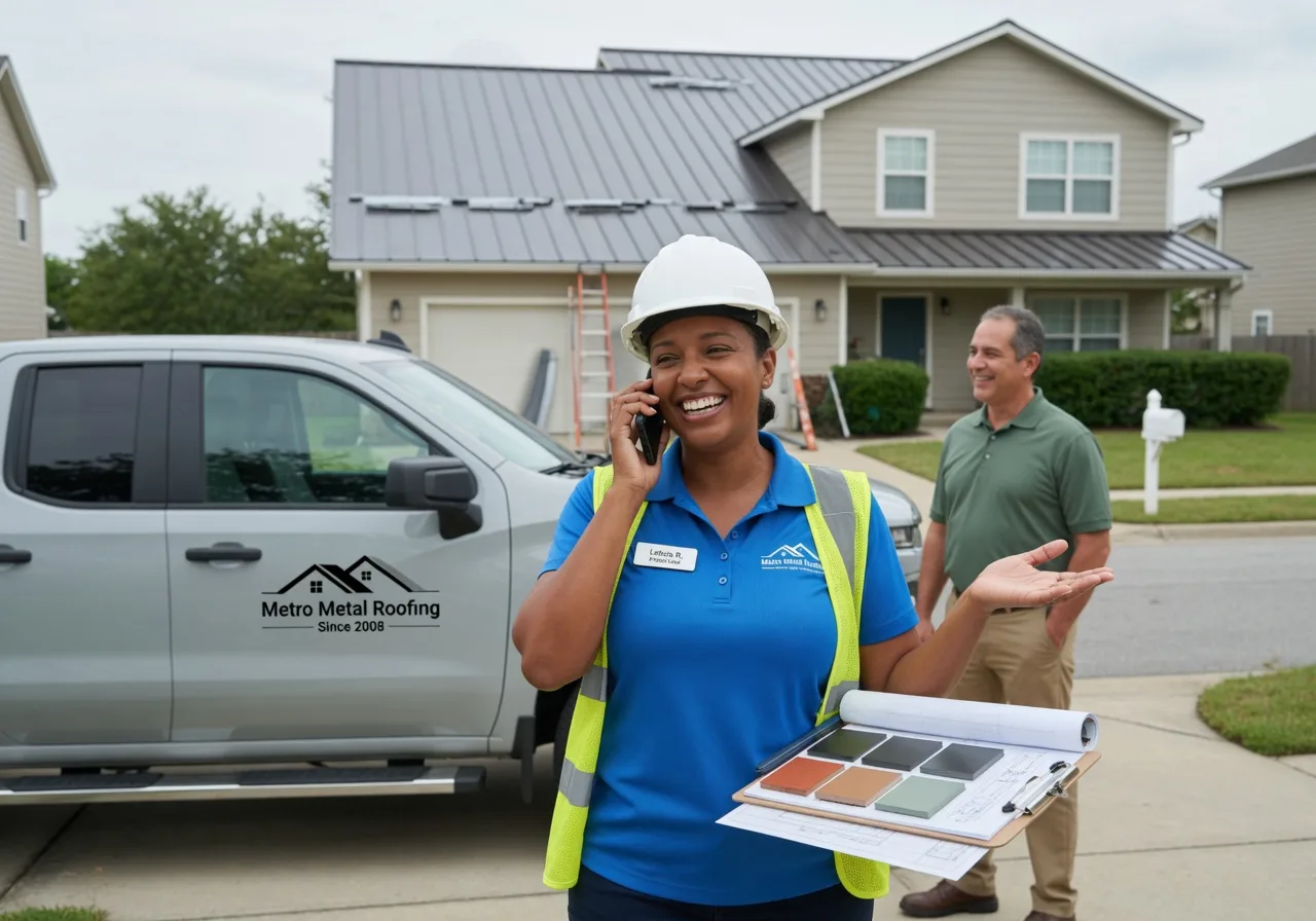 Storm Damage Metal Roof Repair in North Fairfield, OH